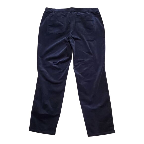 J. JILL SZ 18 Women's Black Soft Corduroy Straight Leg Jeans Pants - Picture 3 of 9